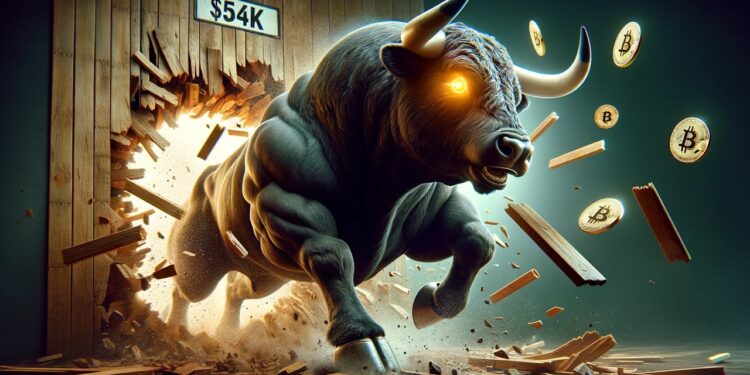 Bitcoin Breaks $54,000 Barrier for First Time Since 2021, Eyes Historic Highs Ahead of Halving Event