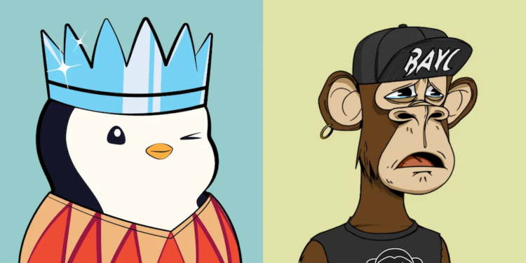 Top Selling NFTs This Week – Bored Apes And Pudgy Penguins Take The Top Spot