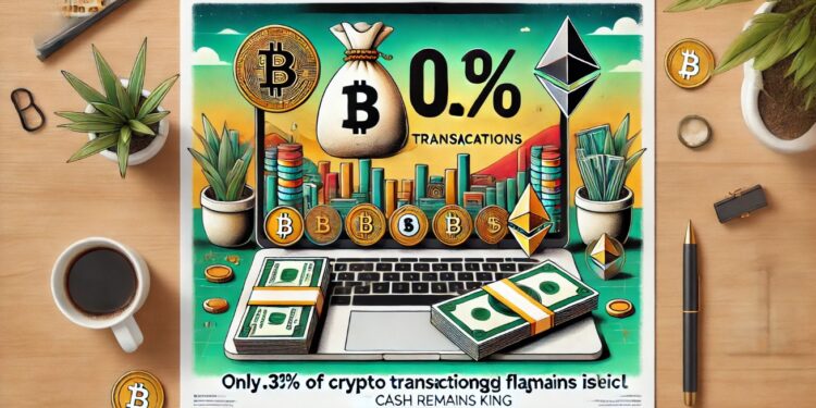 New Study Finds Only 0.3% Of Crypto Transactions Flagged As Illicit, Cash Remains King