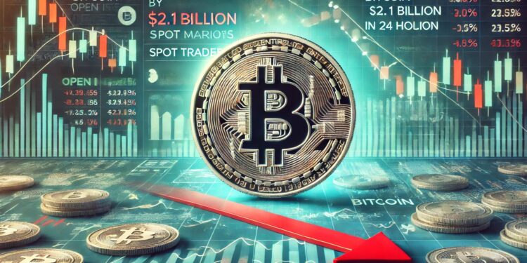 Bitcoin Open Interest Reduced By $2.1 Billion In 24 Hours – Time For Spot To Push The Price?