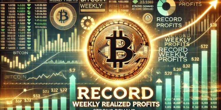 Bitcoin Sets Record In Weekly Realized Profits – Data Supports Strong Demand