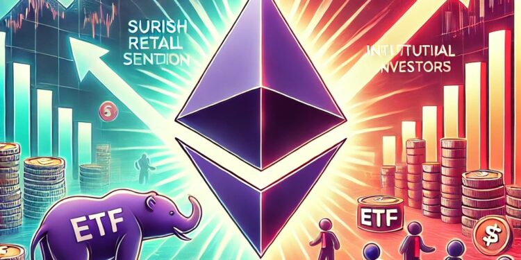 Ethereum Battles Bearish Retail Sentiment Amid Surging ETF Demand