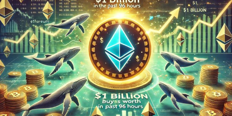 Ethereum Whales Bought $1 Billion ETH In The Past 96 Hours – Details