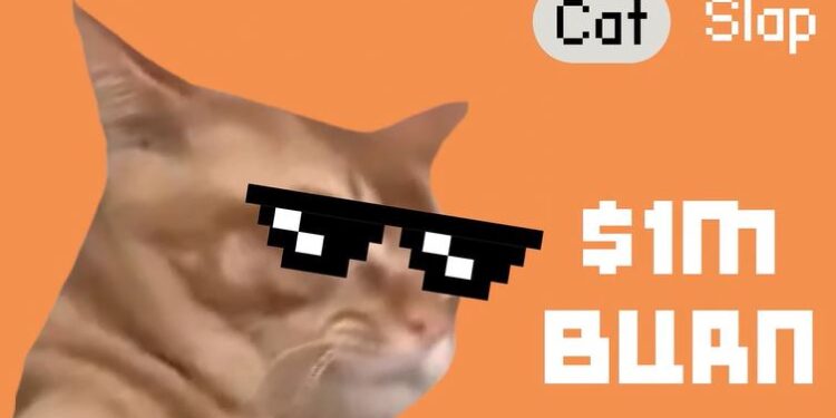 Catslap $1M Burn Sends SLAP Up 42%, Leaving Popcat Behind