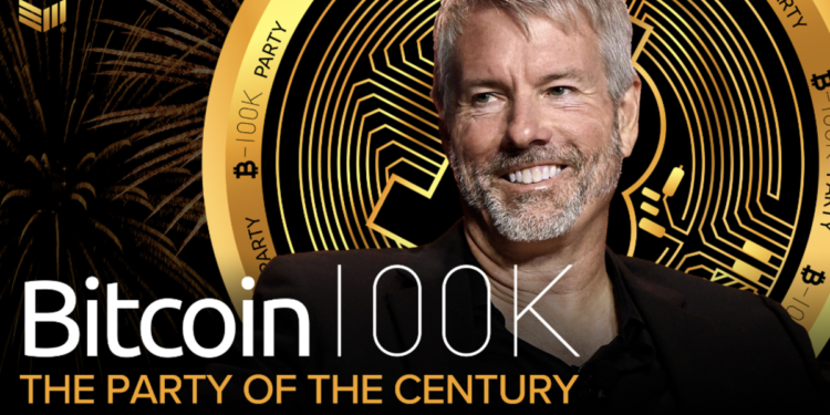 WATCH: Michael Saylor’s Bitcoin $100K Party