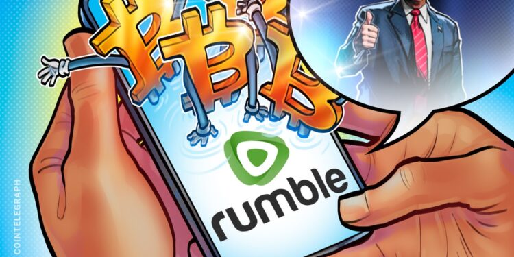 Rumble embraces Trump-era crypto strategy with $17M BTC purchase