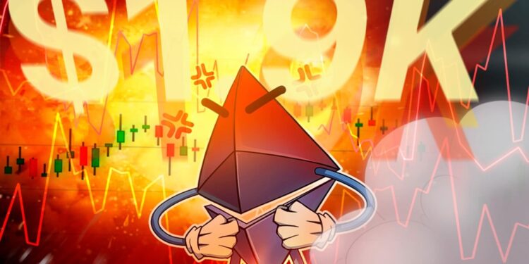 Ether may fall below $1.9k “robust” demand zone, analysts eye capitulation