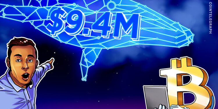 Whale closes $516M 40x Bitcoin short, pockets $9.4M profit in 8 days