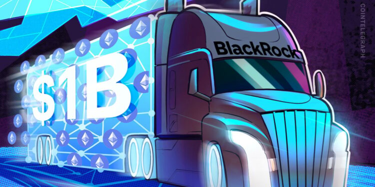 Ethereum eyes 65% gains from ‘cycle bottom’ as BlackRock ETH stash crosses $1B