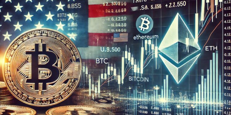 Bitcoin & Ethereum Move In Lockstep With US Stocks As Tariff Concerns Weigh On Markets