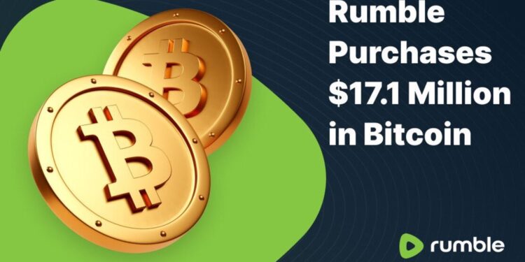 Rumble Acquires $17.1 Million In Bitcoin As Part Of Treasury Strategy