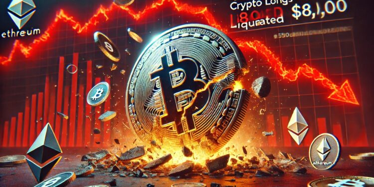 $500 Mil In Crypto Longs Gone As Bitcoin Crashes Under $80k