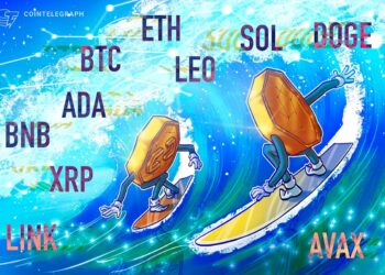 BTC, ETH, XRP, BNB, SOL, DOGE, ADA, LEO, LINK, AVAX