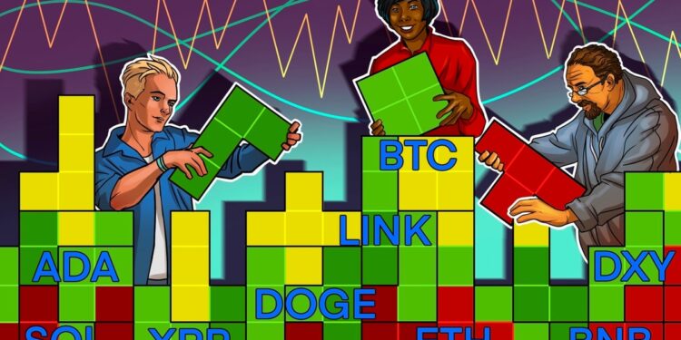 SPX, DXY, BTC, ETH, XRP, BNB, SOL, DOGE, ADA, LINK