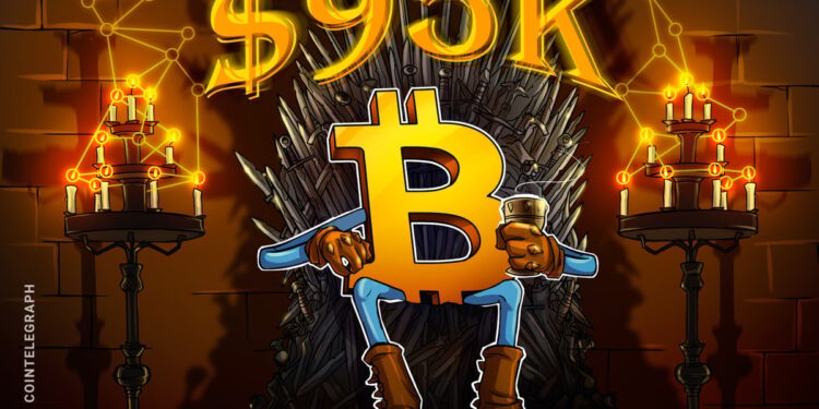 Bitcoin ‘hot supply’ nears $40B as new investors flood in at $95K