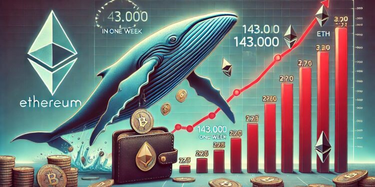 Ethereum Whales Offload 143,000 ETH In One Week – More Selling Ahead?