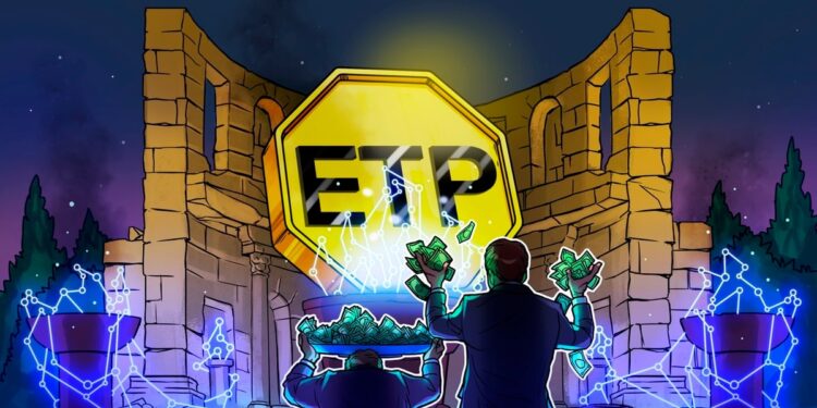 Crypto ETPs see $3.3B weekly inflows, top $10.8B year-to-date