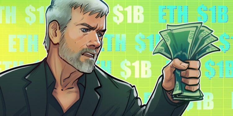 Ethereum’s ‘own Saylor’ SharpLink Gaming plans $1B ETH purchase