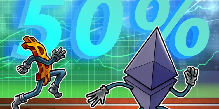 Ethereum’s 50% rally setup vs. Bitcoin sparks altseason hopes