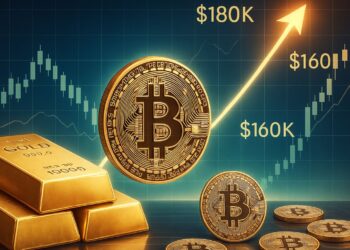 Bitcoin Mirrors Gold’s Path – Analyst Sets Cycle Top Targets At $160K-$180K