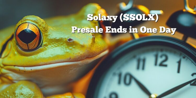 Solaxy Presale Ends in One Day as Whales Buy $495K in $SOLX