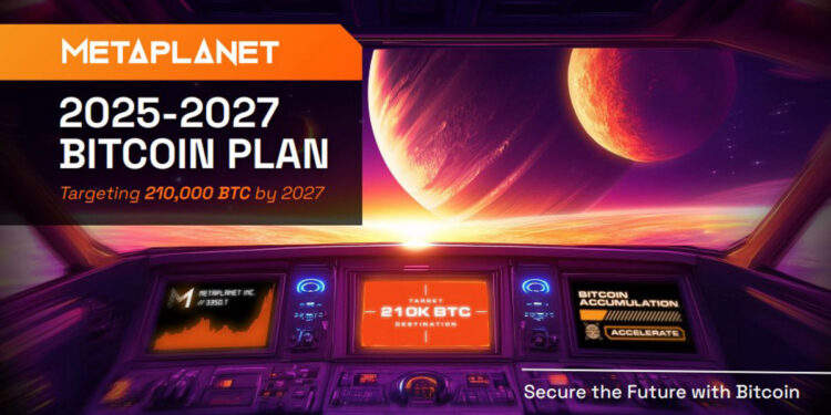 ‘MicroStrategy Of Asia’ Metaplanet Aims To Acquire Over 210,000 BTC By The End Of 2027