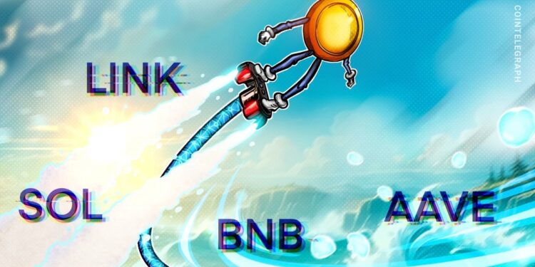 Bitcoin Test Support As BNB, SOL, LINK, AAVE Prep For Higher