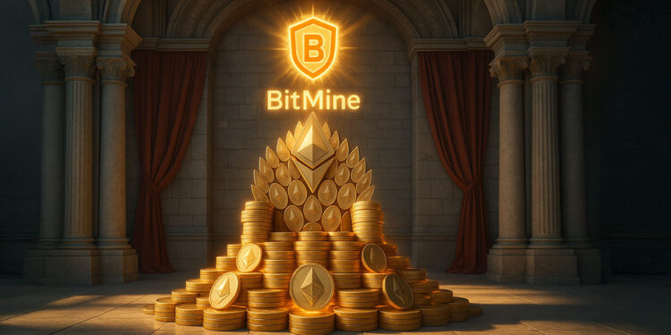 BitMine Immersion aims to stake 5% of Ethereum’s supply as holdings exceed $2 billion