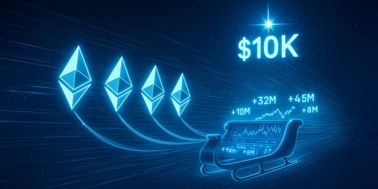 Is a $10K ETH Christmas rally now base-case? As Ethereum ETFs pull in $4 Billion in 2 weeks