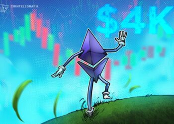 Ether Hits $4,000 Again As Bitcoin Crypto Market Cap Dominance Dives