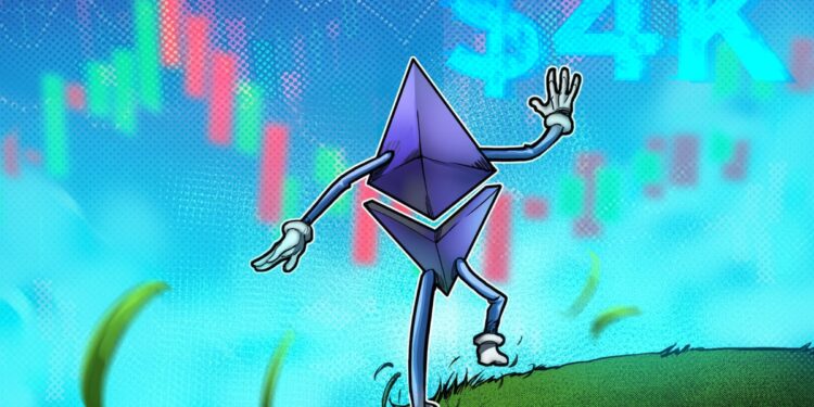 Ether Hits $4,000 Again As Bitcoin Crypto Market Cap Dominance Dives
