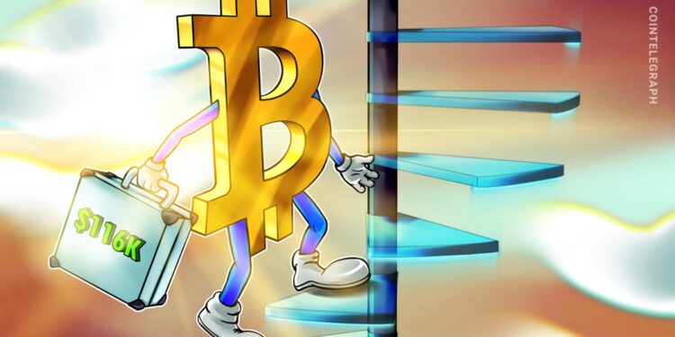Bitcoin Price Targets Match Key Liquidity Wall Near $116,000