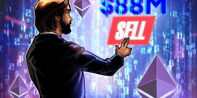 Ethereum Whale ‘7 Siblings’ Sells $88M, Still Holds $5.6B in ETH
