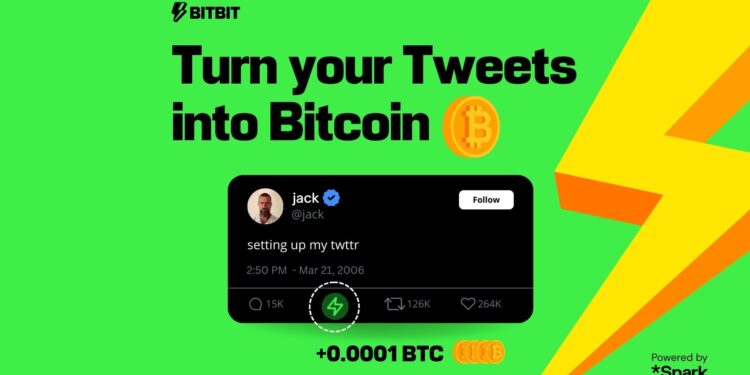 Bitcoin Tipping Is Now Live On X, Powered By BitBit And Spark