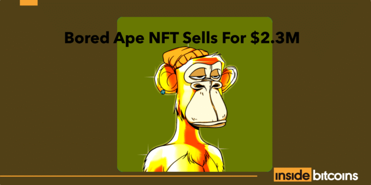 Bored Ape Sells for $2.3M