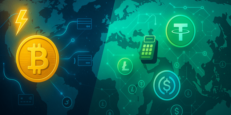 Bitcoin Tops US Crypto Payments, Stables Rule Asia: Report