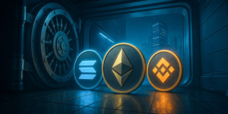 Solana, BNB, Ethereum to get $1.75B injection as global companies accelerate crypto treasury buys