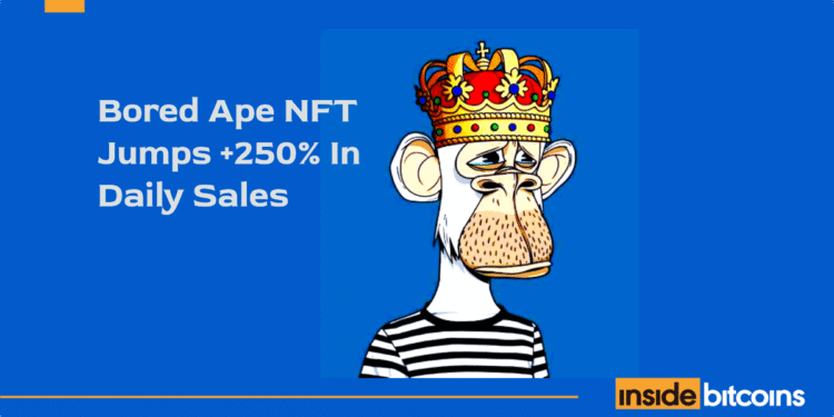 Bored Ape Jumps +250% In Sales, Following NFT Strategy Launch