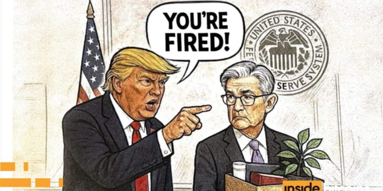 Trump Targets Fed Chair Powell with “You’re Fired” Cartoon