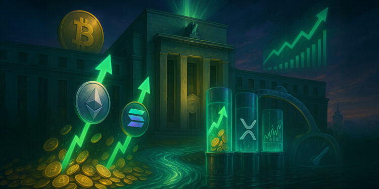 Bitcoin leads as Fed rate cut drives $1.9 billion into crypto funds