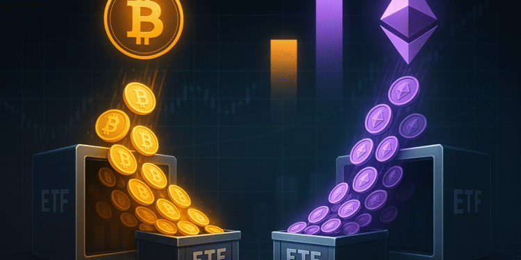 Bitcoin ETFs Positive Again, But Ethereum Still Dominates