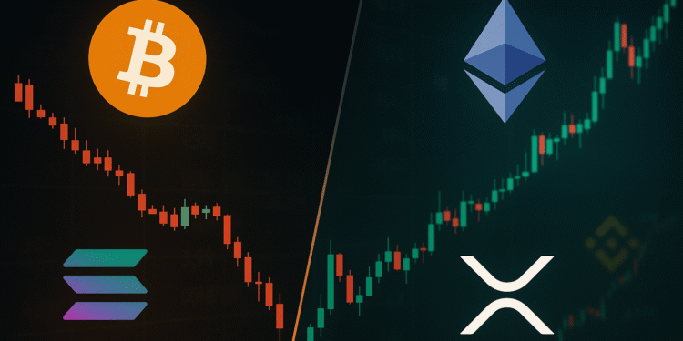 Bitcoin, Solana Down, While ETH, XRP Up