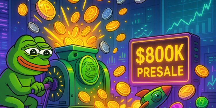 Explosive PepeNode Presale Reaches $800K: Memecoin Mining Is Here