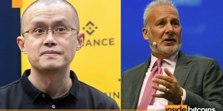 CZ Clashes With Peter Schiff Over Tokenized Gold Plan