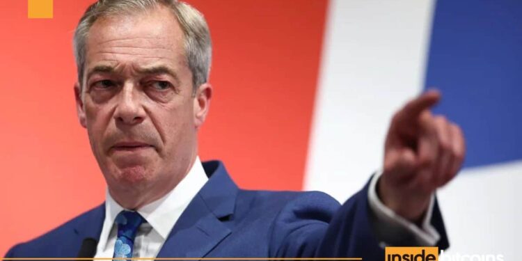 Farage Pledges To Be UK’s Crypto Champion, Following Trump