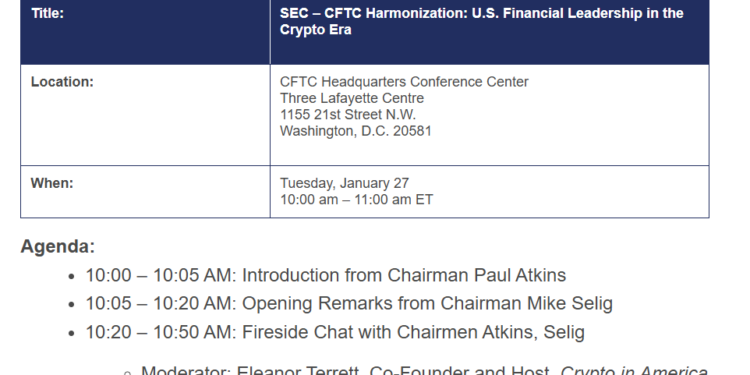 SEC and CFTC Set to Work Together on Crypto Oversight