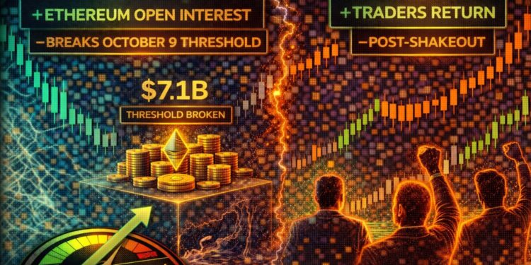 Ethereum Open Interest Breaks October 9 Threshold: Traders Return Post-Shakeout