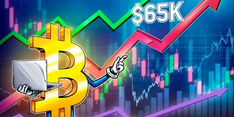 Bitcoin Rebound To $65K Holds As US Stocks Recover From AI Meltdown