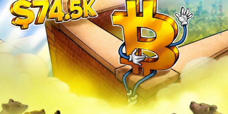 Bitcoin Bull Market May Restart If $74.5K Is Broken
