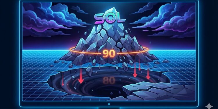Solana (SOL) Breakdown Accelerates At $90, $80 Suddenly Looks Vulnerable